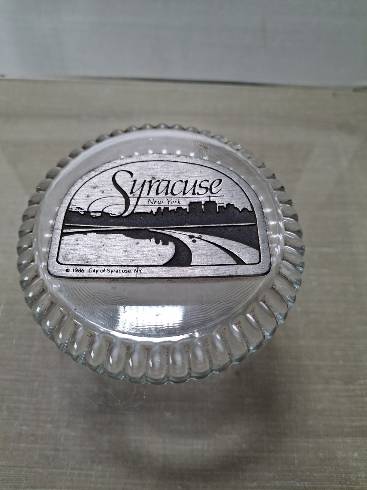 Syracuse New York Paperweight 1986