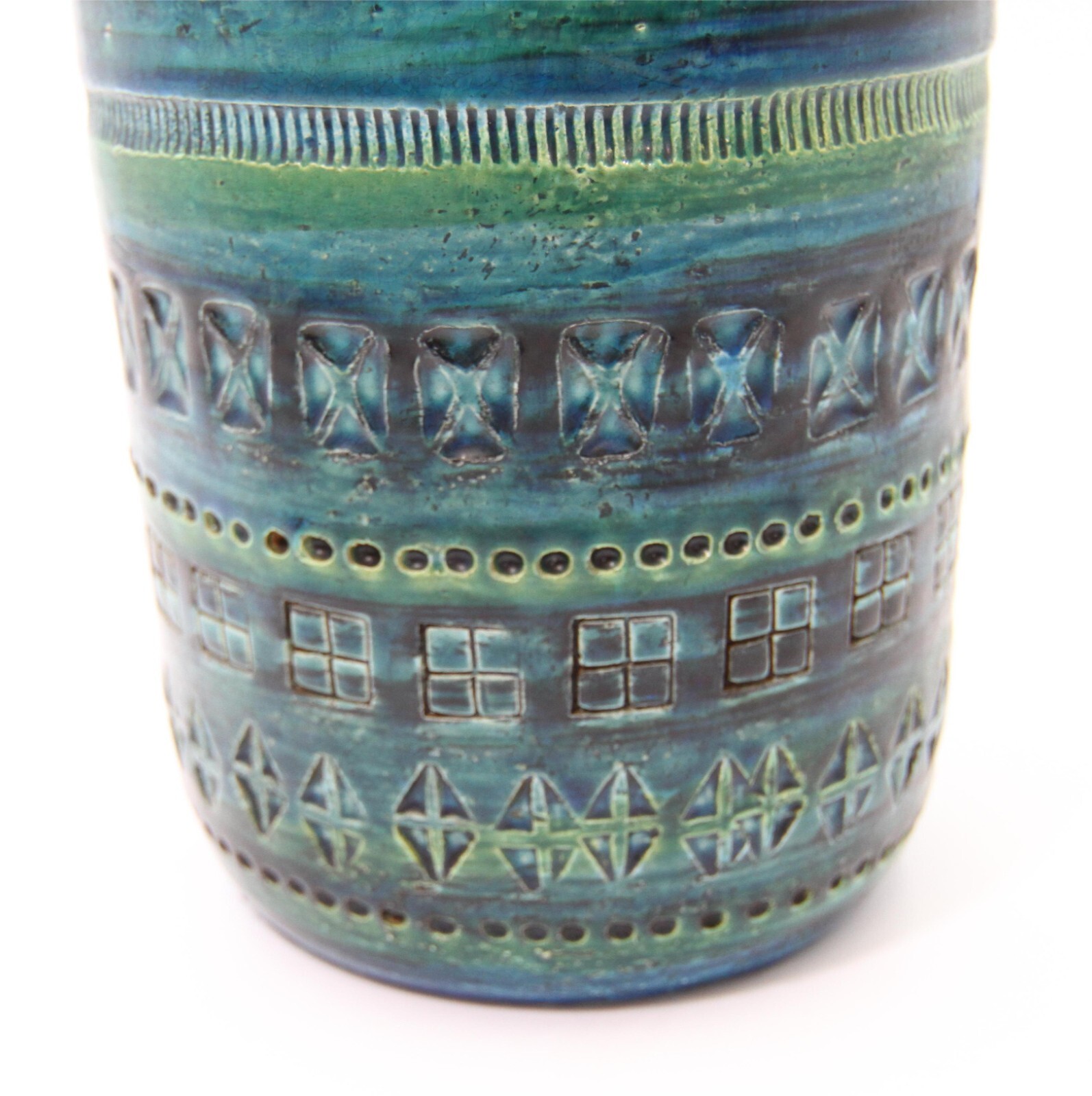 Raymor Blue with Green Vase