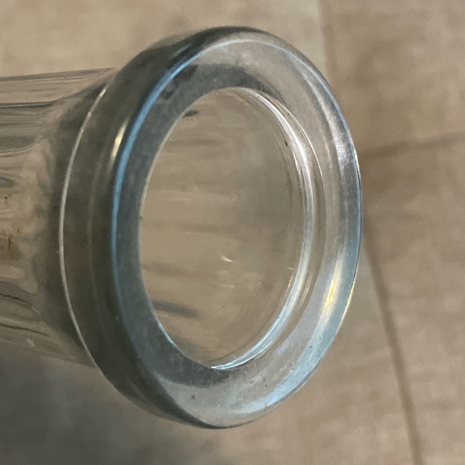 Vintage Hoosier Clear Glass Bud Vase 9″ Ribbed Flower Vase