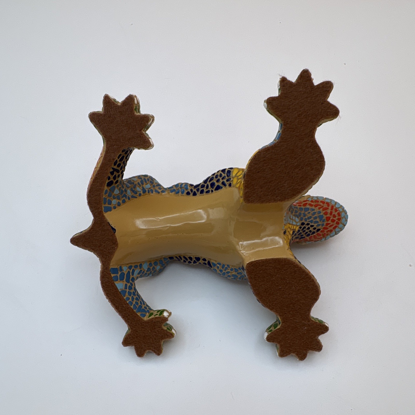Mosaic 8″ Lizard From Antoni Gaudi Guell Barcelona Spain Ceramic Animal Fig.