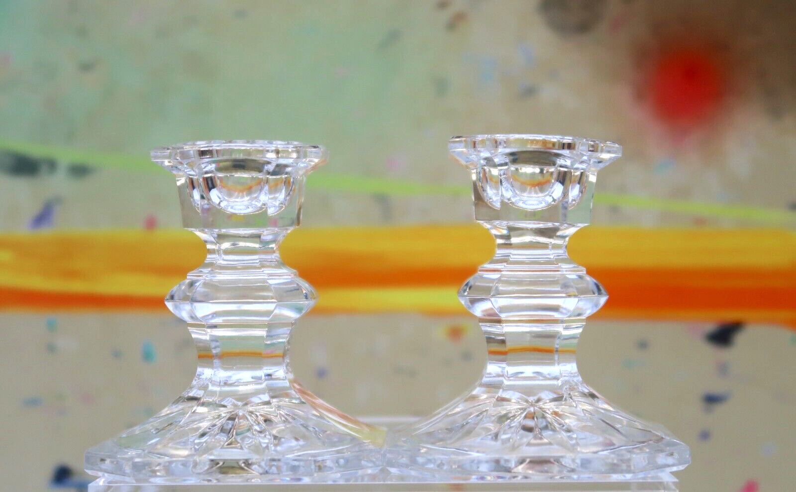Mikasa Edinburgh Crystal Candlesticks ca.1970-1990’s