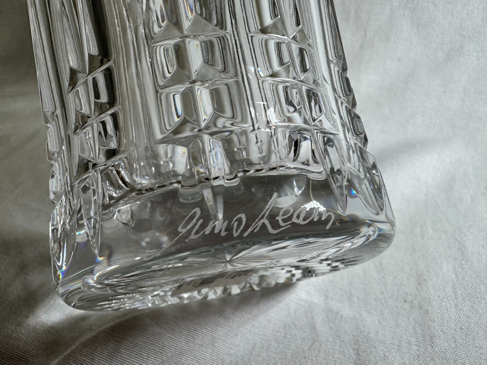 Waterford Crystal St Paul Tower 10″ Prestige Vase NIB Signed Jim O’Leary Ireland