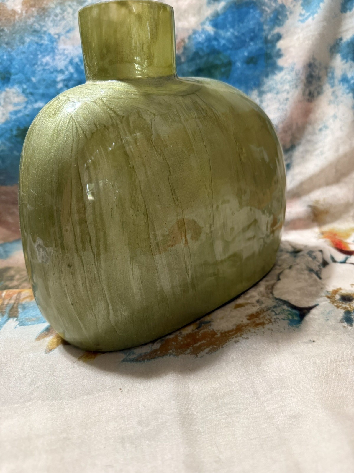 Glass Vase By Mejore Glass ~ Philippines ~ Kermit Mossy Forest