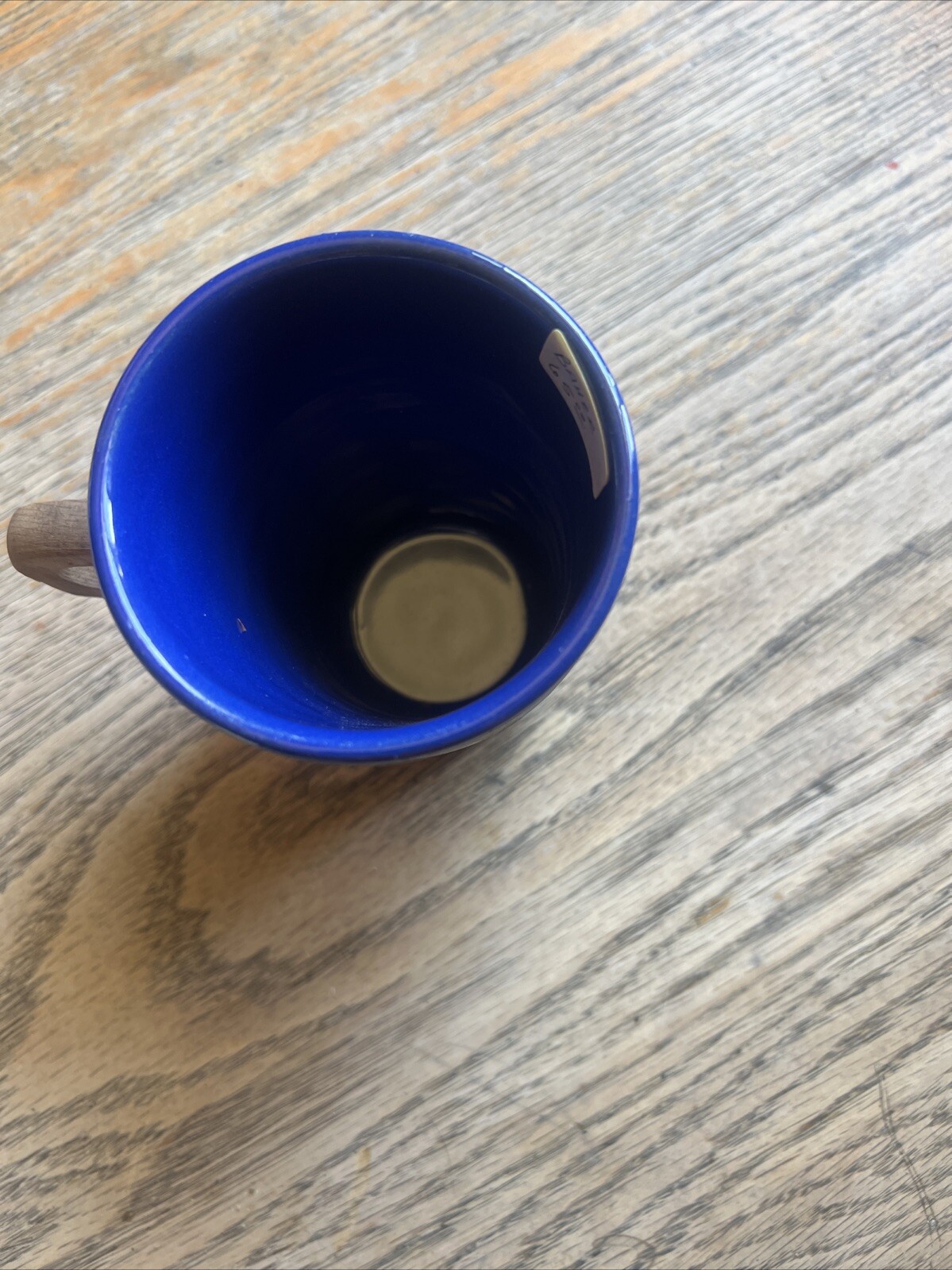 Bauer Pottery Ring Ware 6 Oz Cobalt Tumbler w/Handle Mint Condition