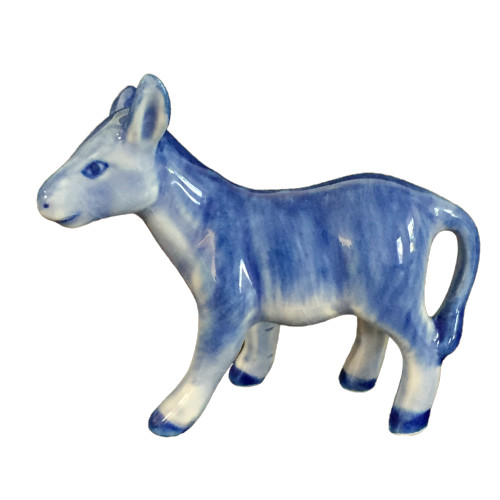 delft blue ceramic porcelain animal miniature donkey fox sheep mouse figurine