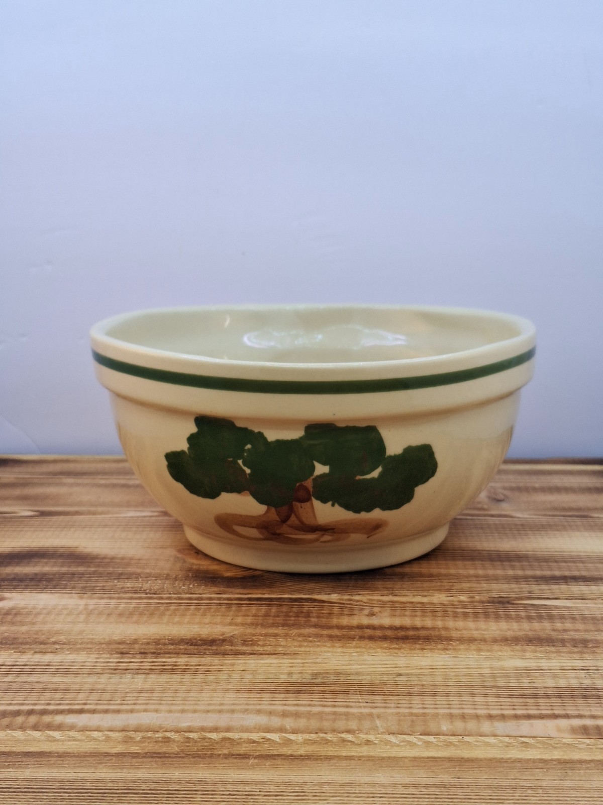 Alpine Pottery Roseville Ohio Large Food Decorative Serving Bowl 8″ X 4″ 1995