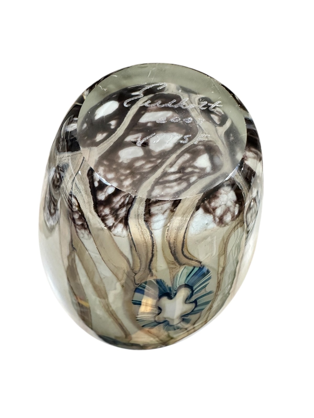 ROBERT EICKHOLT UNDER THE SEA UNDERWATER ANEMONE RARE ART GLASS VASE 2003