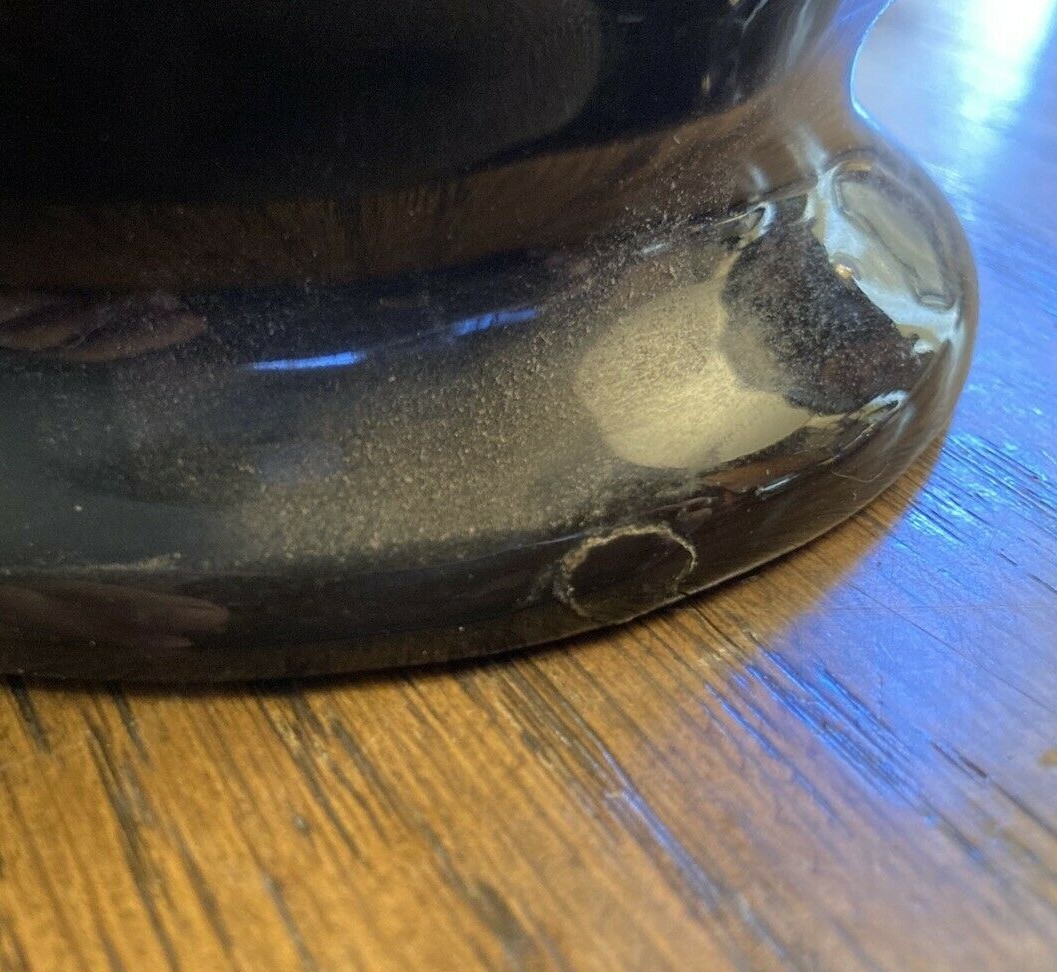 Antique 1919 Tall Gouda Vase, 16 ⅜ Inches Tall – Floral Motif, Glossy Finish