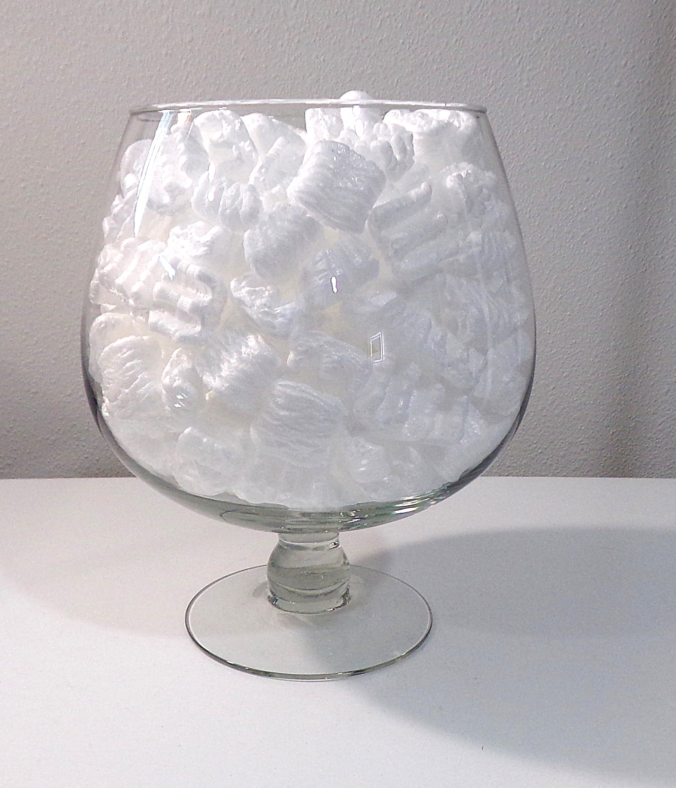 Vintage Large 152oz / 19c Glass Brandy Snifter Footed Terrarium Vase 9-1/2″ x 8″