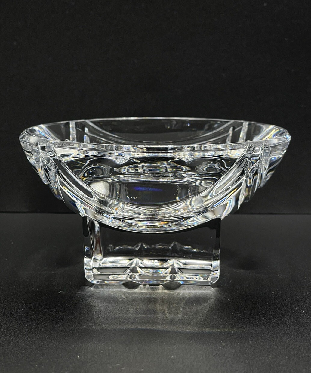 Waterford Crystal Eclipse Votive Round Lead Crystal Candle Holder Geometric