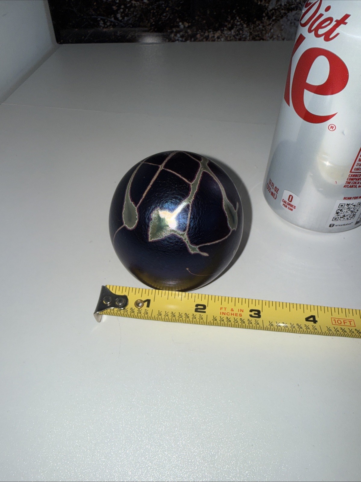 Robert Held Purple Hand Blown Art Glass Paperweight SIGNED
