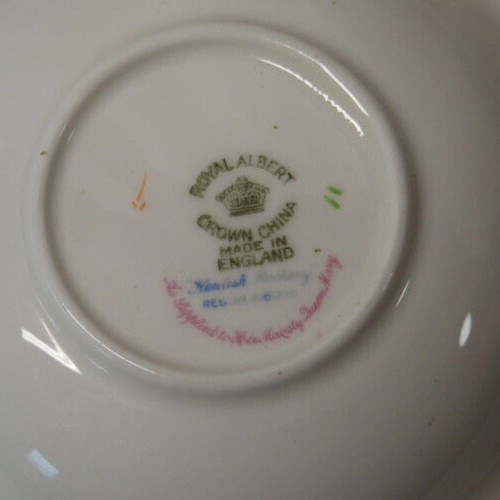 Royal Albert Kentish Rockery Scalloped Scallop Shaped Pin Dish 13x13x3cm