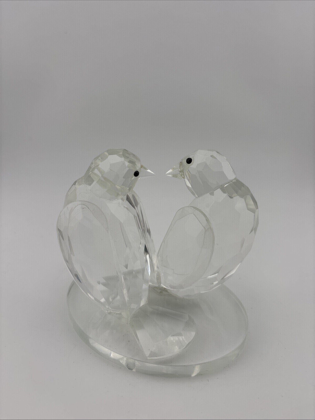 Godinger Shannon Crystal Glass Love Birds Vintage Figurine Figures