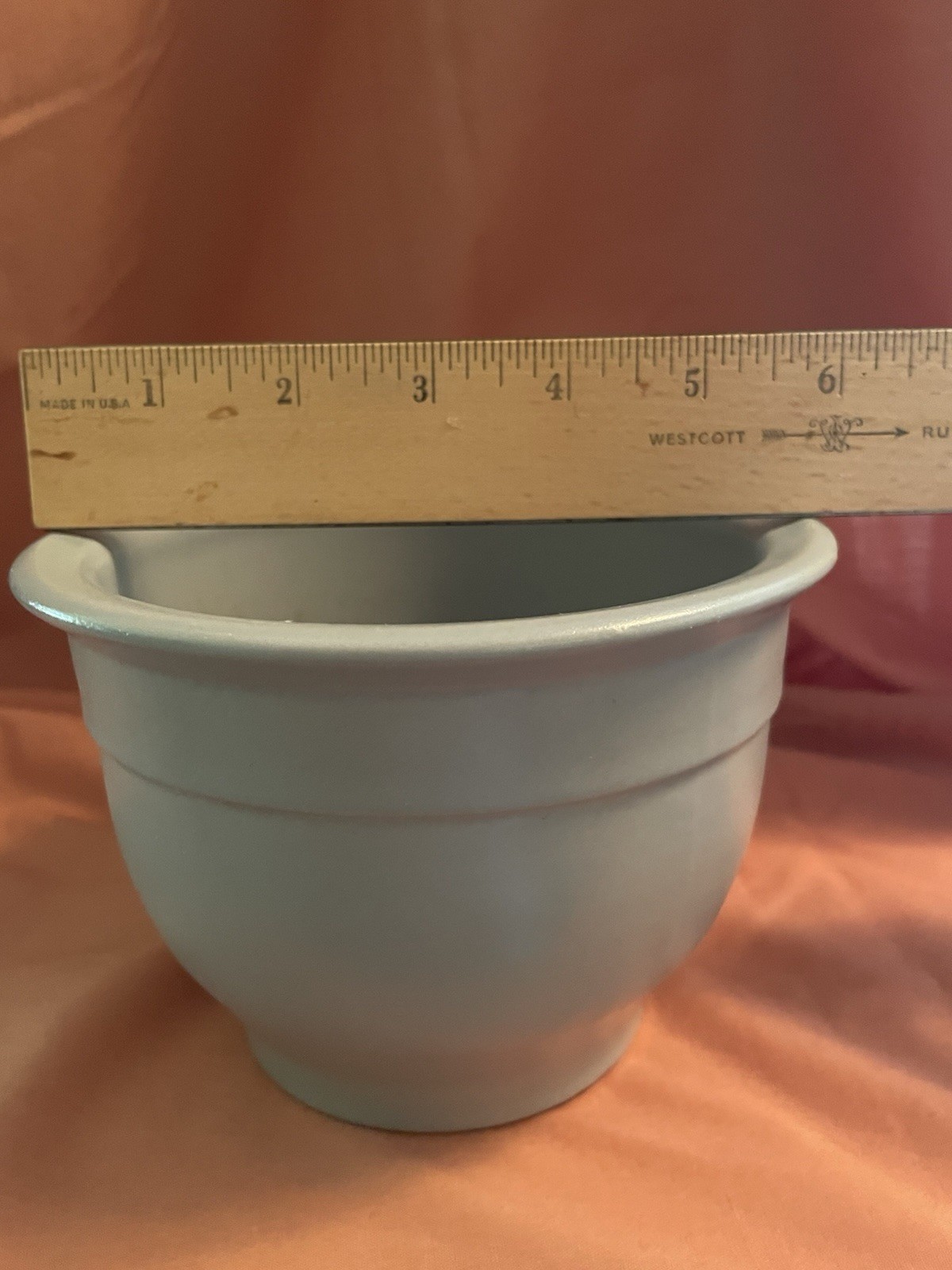 ZANESVILLE POTTERY FLOWER POT Light Green Ohio NEW Mint Condition Stoneware WOW