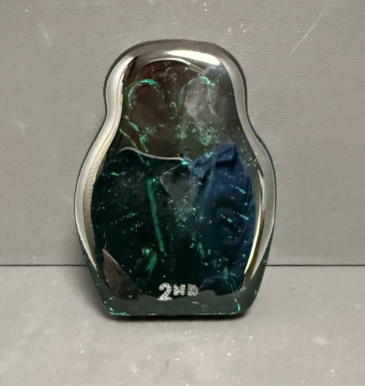 Blenko Glass Cryptid Critter 2523C – Mothman – Cerulean