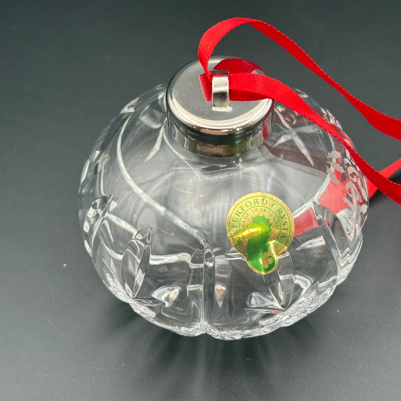 Waterford Crystal 1995 4th Edition Ball Christmas Tree Ornament In Box