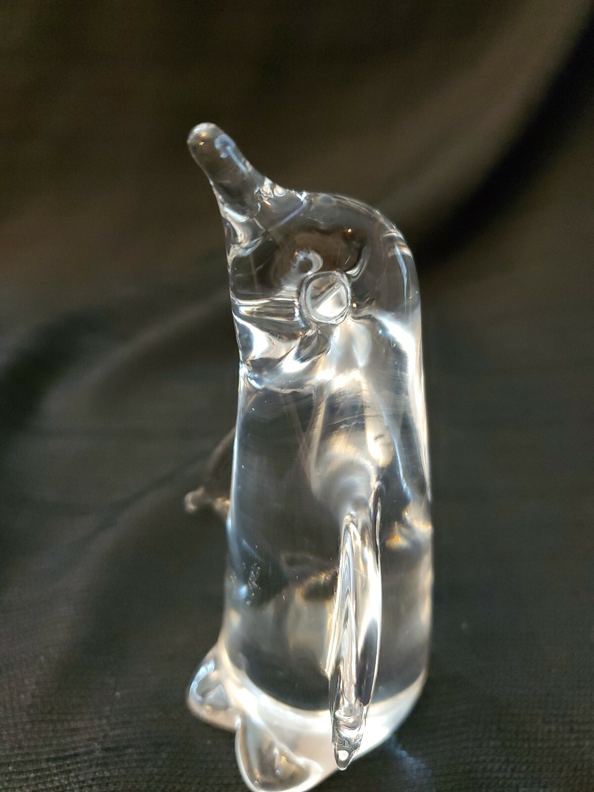 Decorative Art Glass Penguin Art Sculpture Paperweight Collectible Figurine