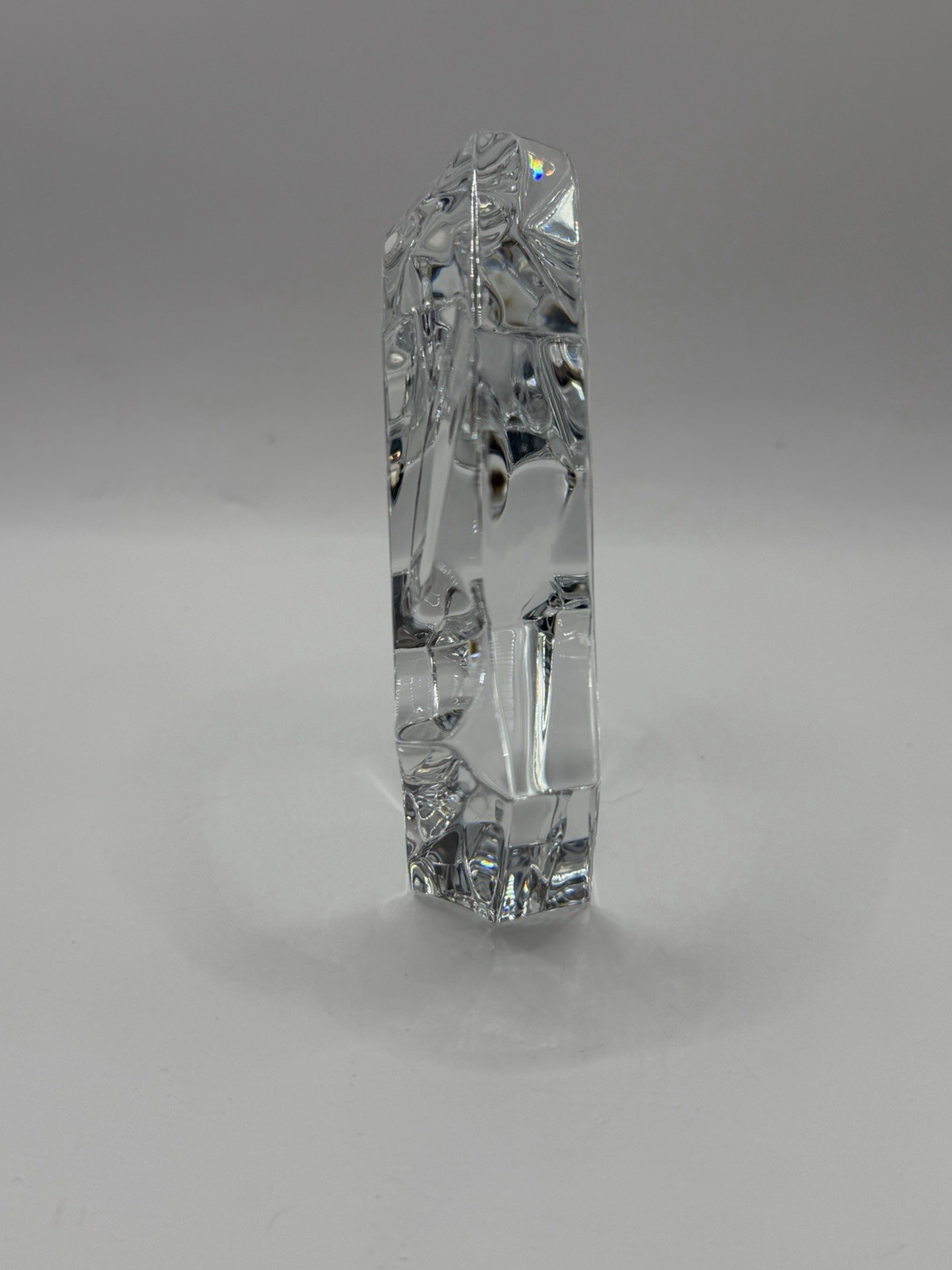 Baccarat France Crystal Iceberg Sculpture 4” Art Glass