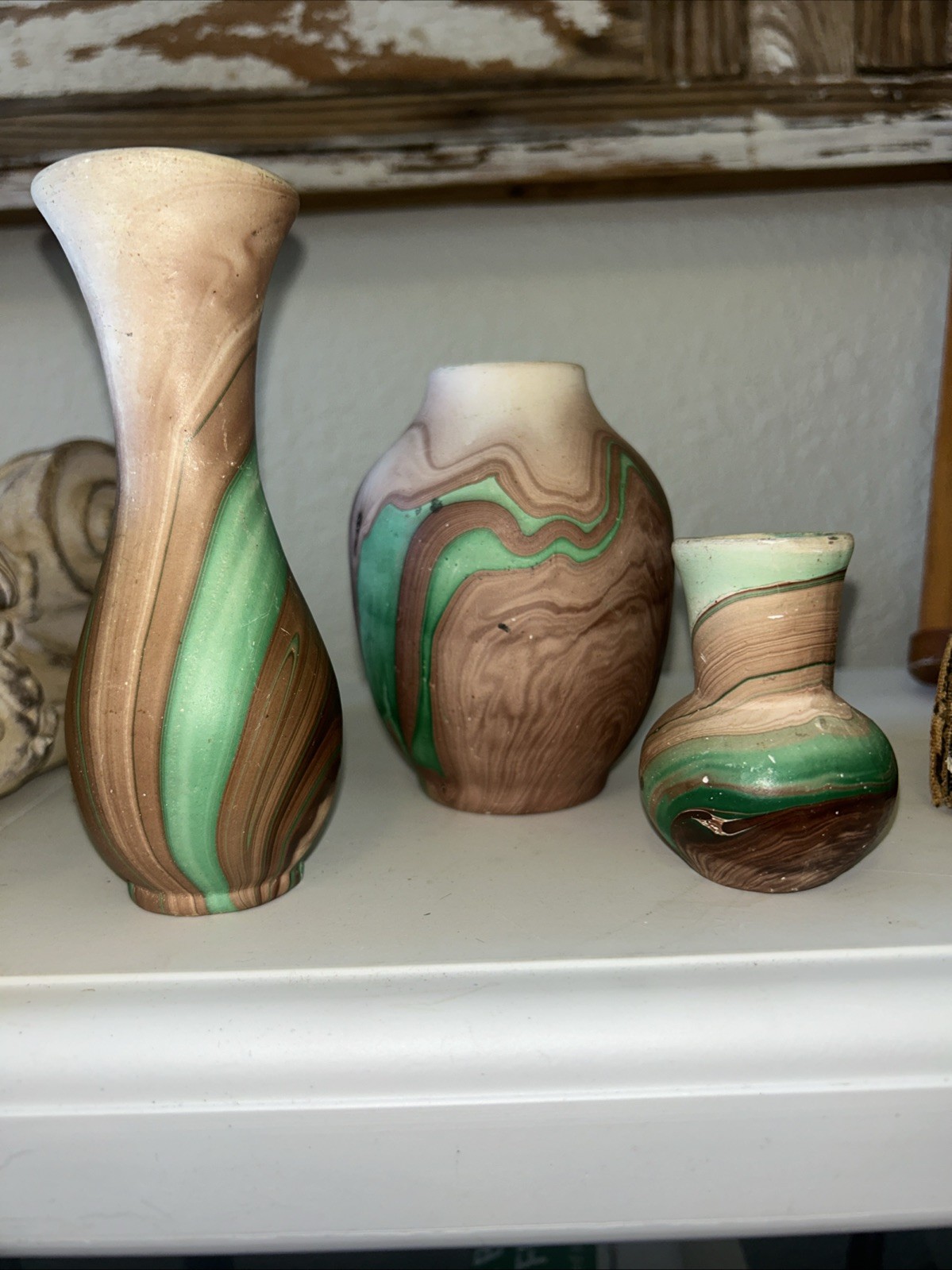 Colorado Pottery 3 Vases Garden of The Gods Creed Colorado Pottery Vintage