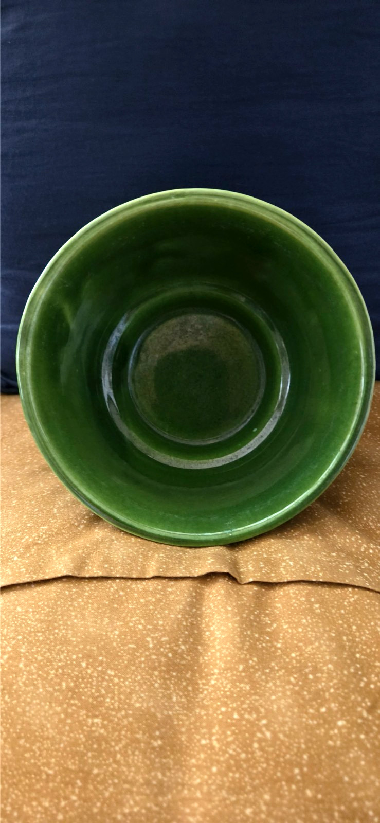 Haeger USA #3833 MCM Dark Green Round Planter