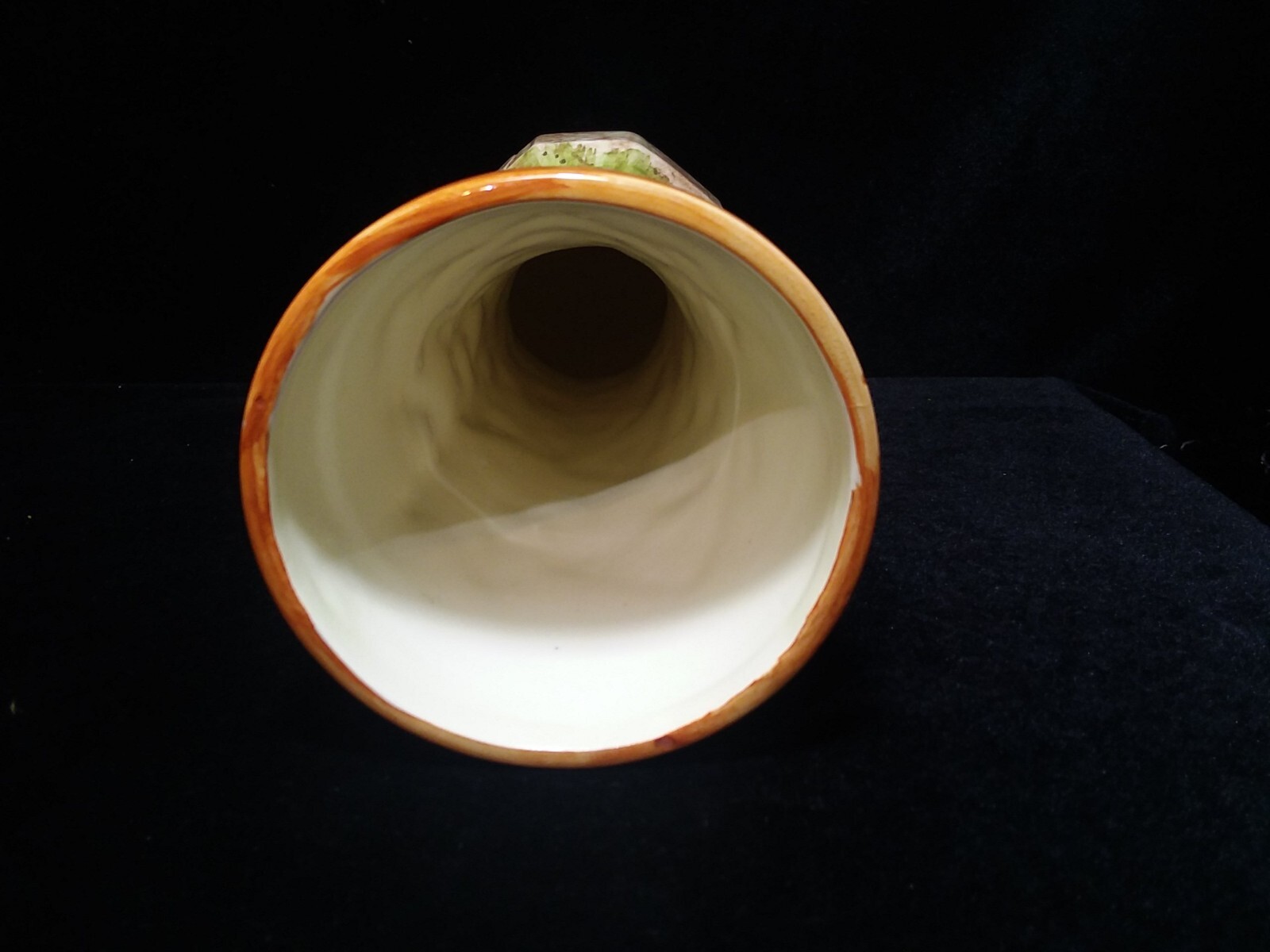 Royal Sealy Porcelain/ Ceramic Vase 9 Inch Tall Hand Painted 3 D Raised 25/68