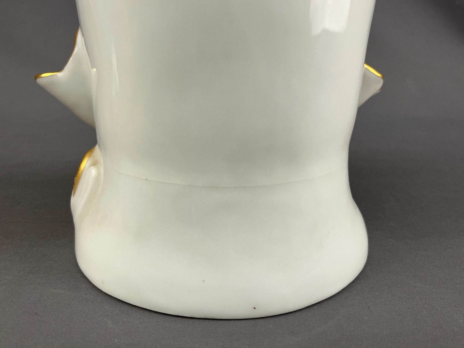 19th c. Old Paris Porcelain Hand-Painted Floral 12 1/2″ Spill Vase