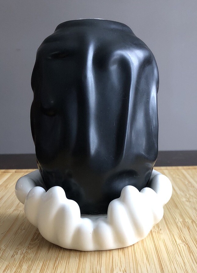 Weird IKEA Bud Vase Eclectic Decor Per B Sundberg Föremål Black Face White Hands