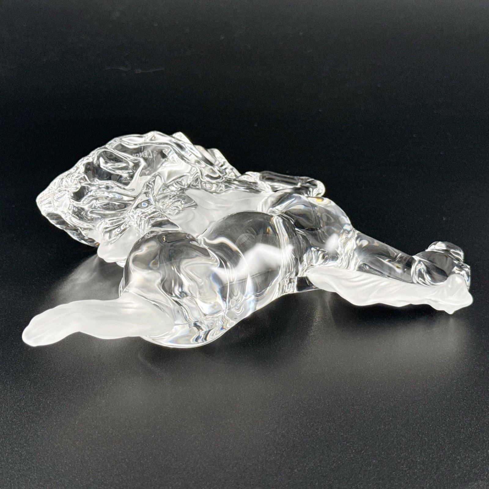 Lenox Lead Crystal Racing the Wind Galloping Running Horse Figurine Germany Vtg