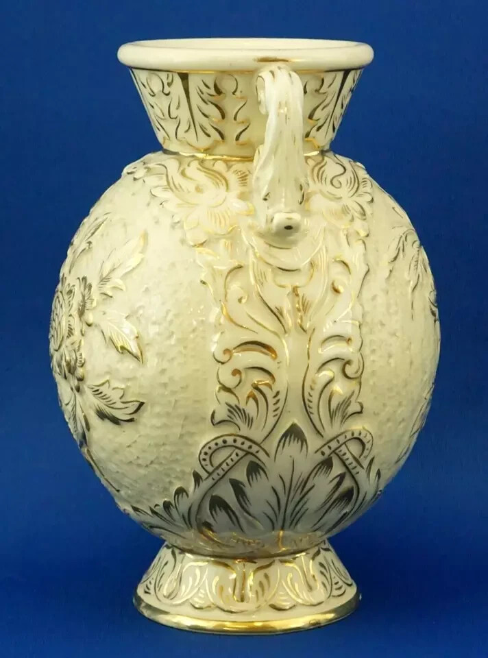 LA COLONNATA Ceramic vase Sesto Fiorentino 1800 1900 LIBERTY as DERUTA – ITALY