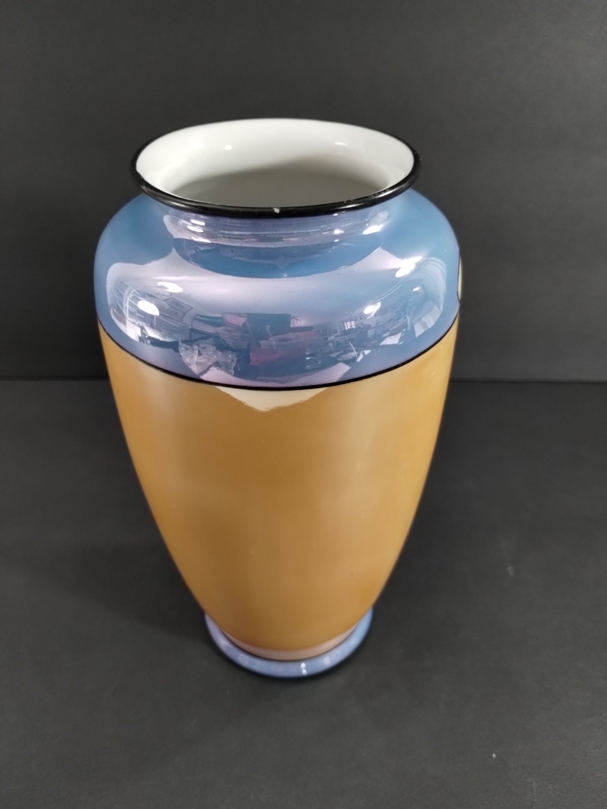 VTG~Japanese Porcelain Floral Vase~Tashiro Shoten Lusterware~7.5″~Vibrant~XLNT