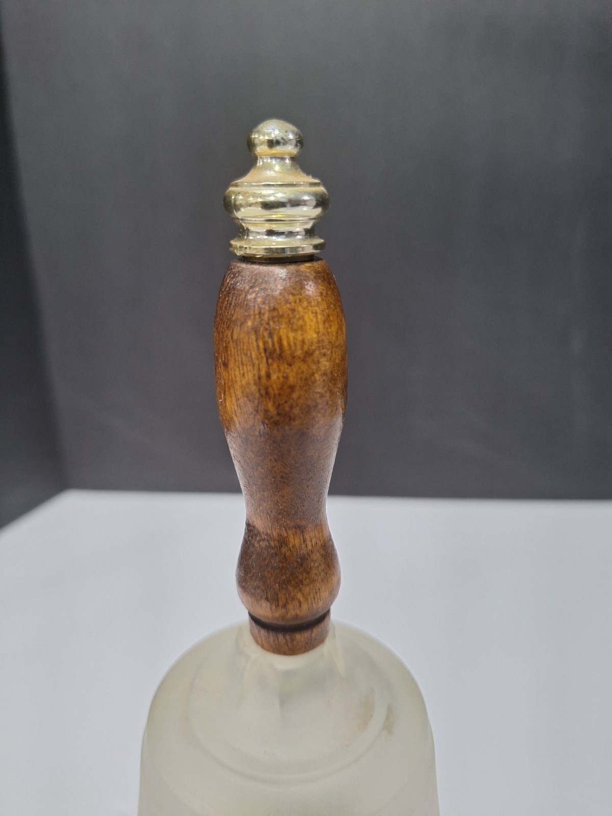 Vintage Westmoreland Frosted Glass Bell Music Box