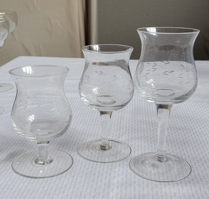 Princess House Crystal Heritage Tiered Votive Candle Holders 5″ 6″ 7″ set 3
