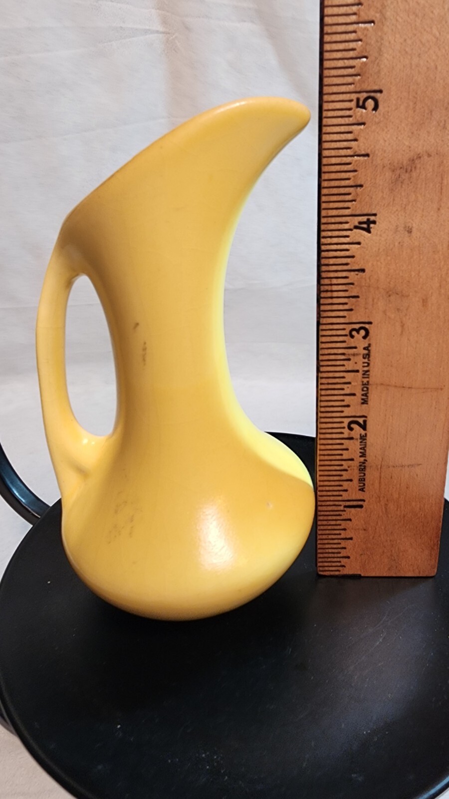 Vintage Camark Pottery Yellow Vase, water pitcher