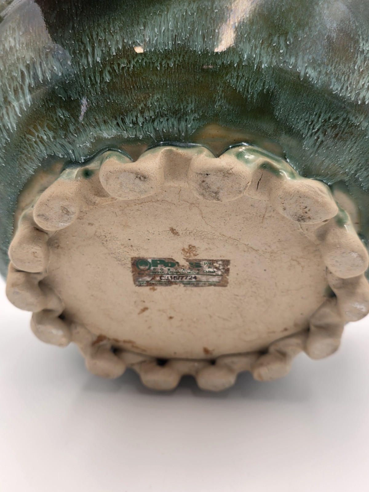 Large Majolica Fortune 13” Planter Bowl 8 Turtles on Lily Pads Galaxy Background