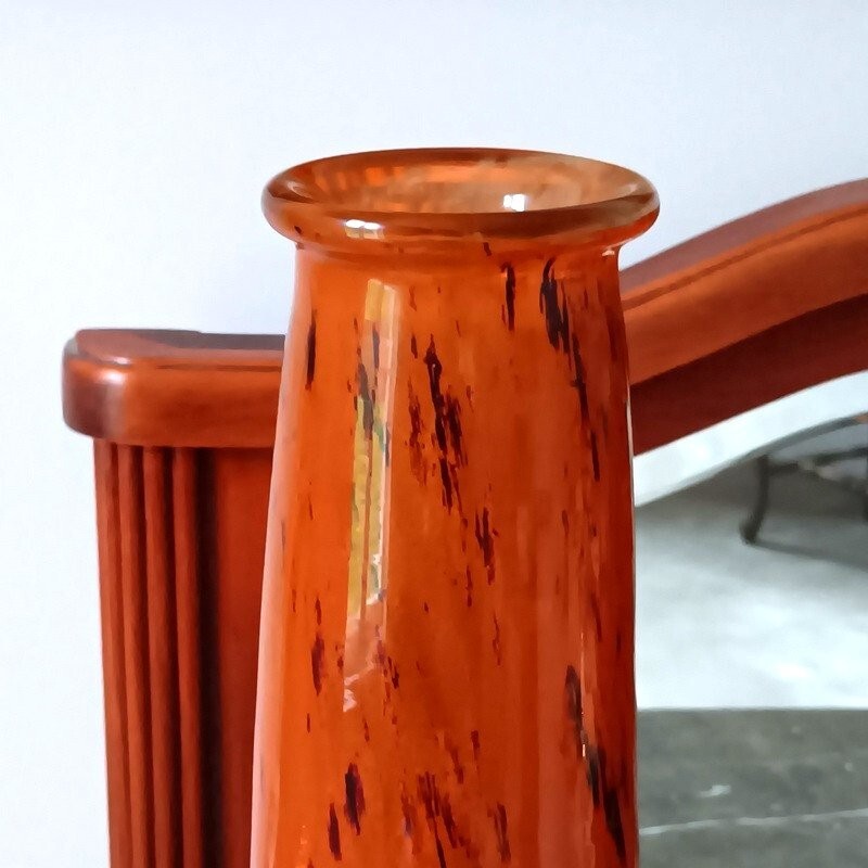 Antique Daum Nancy Unique Large Vase French Art Glass Art Nouveau Period C 1900s