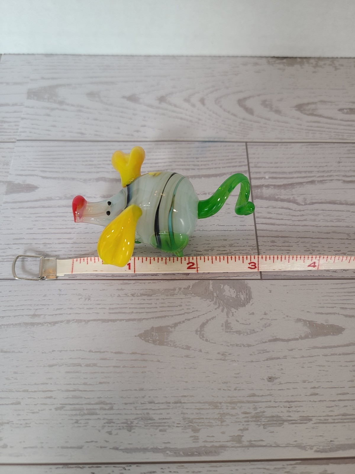 Hand Blown Glass Pig Figurine, 3in, New Condition!