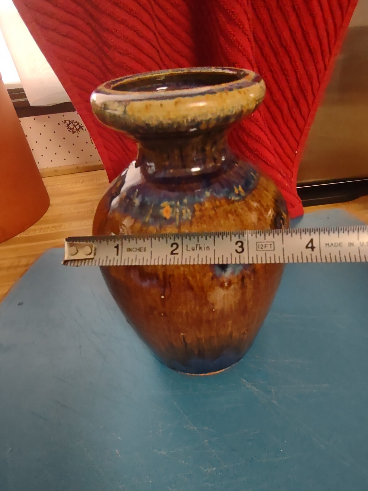 1985 Mick Schwartz CA Artist Earth & Fire Porcelain Pottery Vase With Bonus Vase