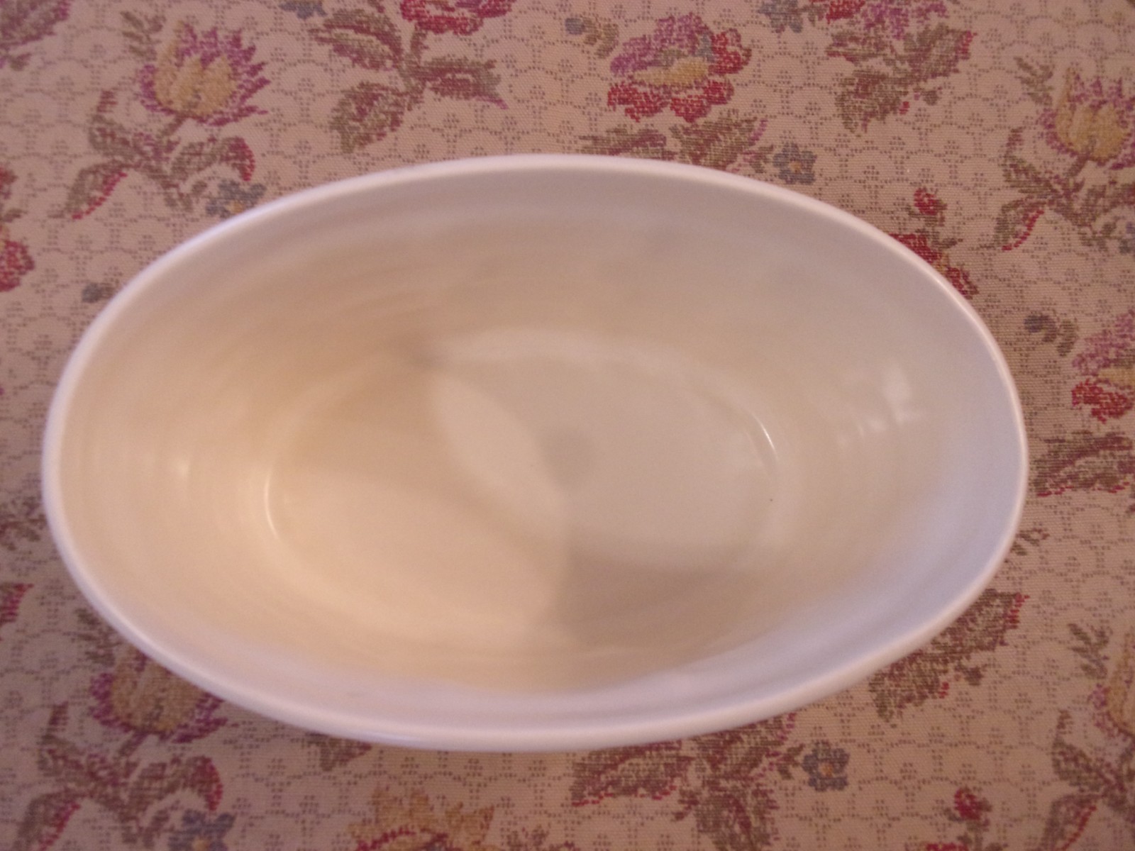 RARE Pfaltzgraff TEA ROSE Oval BASKETWEAVE Planter ? VASE?