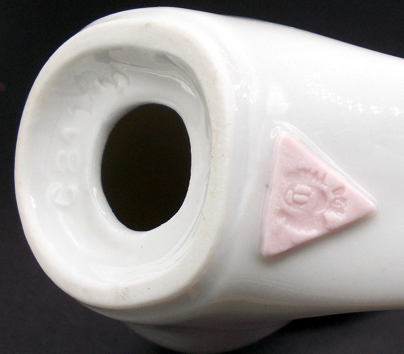 Vintage Royal Dux Jaroslav Jezek Porcelain Bird Figurine MCM Abstract White