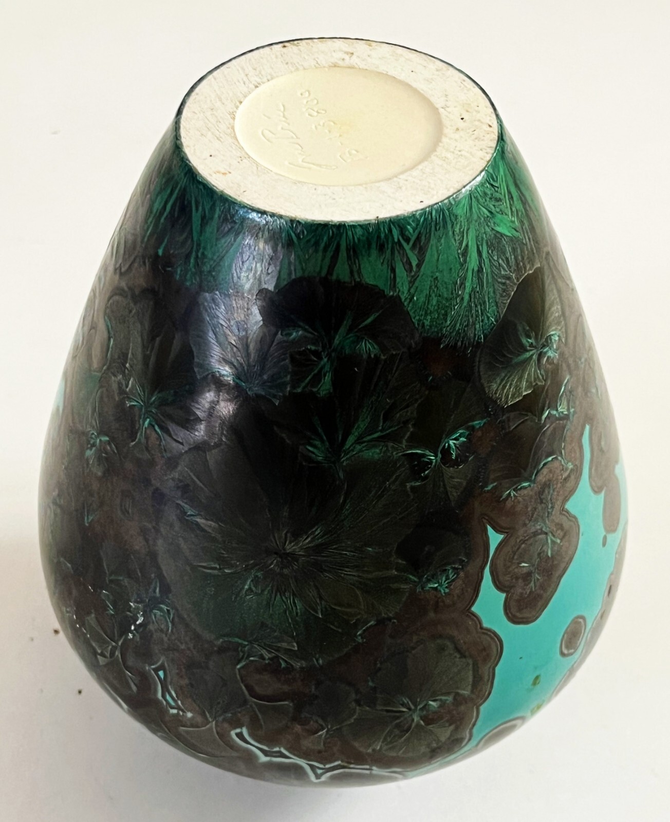 JON PRICE LAGUNA BEACH STUDIO ART POTTERY CRYSTALLINE PORCELAIN WEED POT VASE