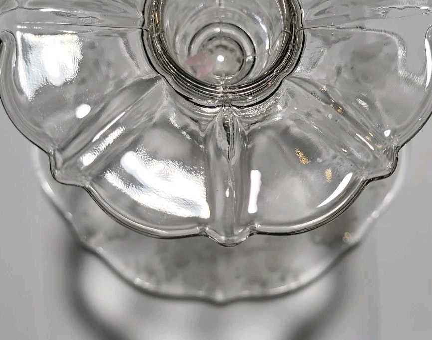 Cambridge Glass Rosepoint Keyhole Candelabras Set And Single Taper Candle Holder