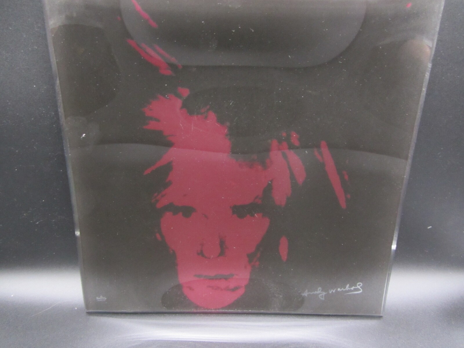 Rosenthal Studio Line Andy Warhol Self Portrait Glass Plate – Red/Black Pop Art