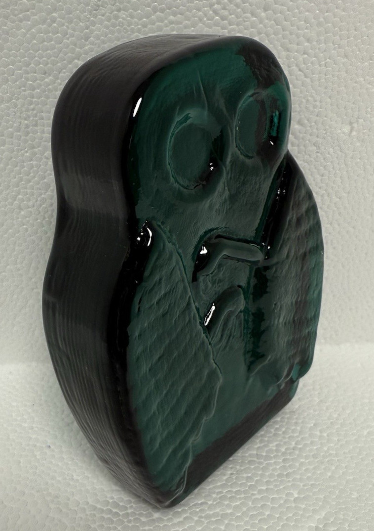 Blenko Glass Cryptid Critter 2523C – Mothman – Cerulean