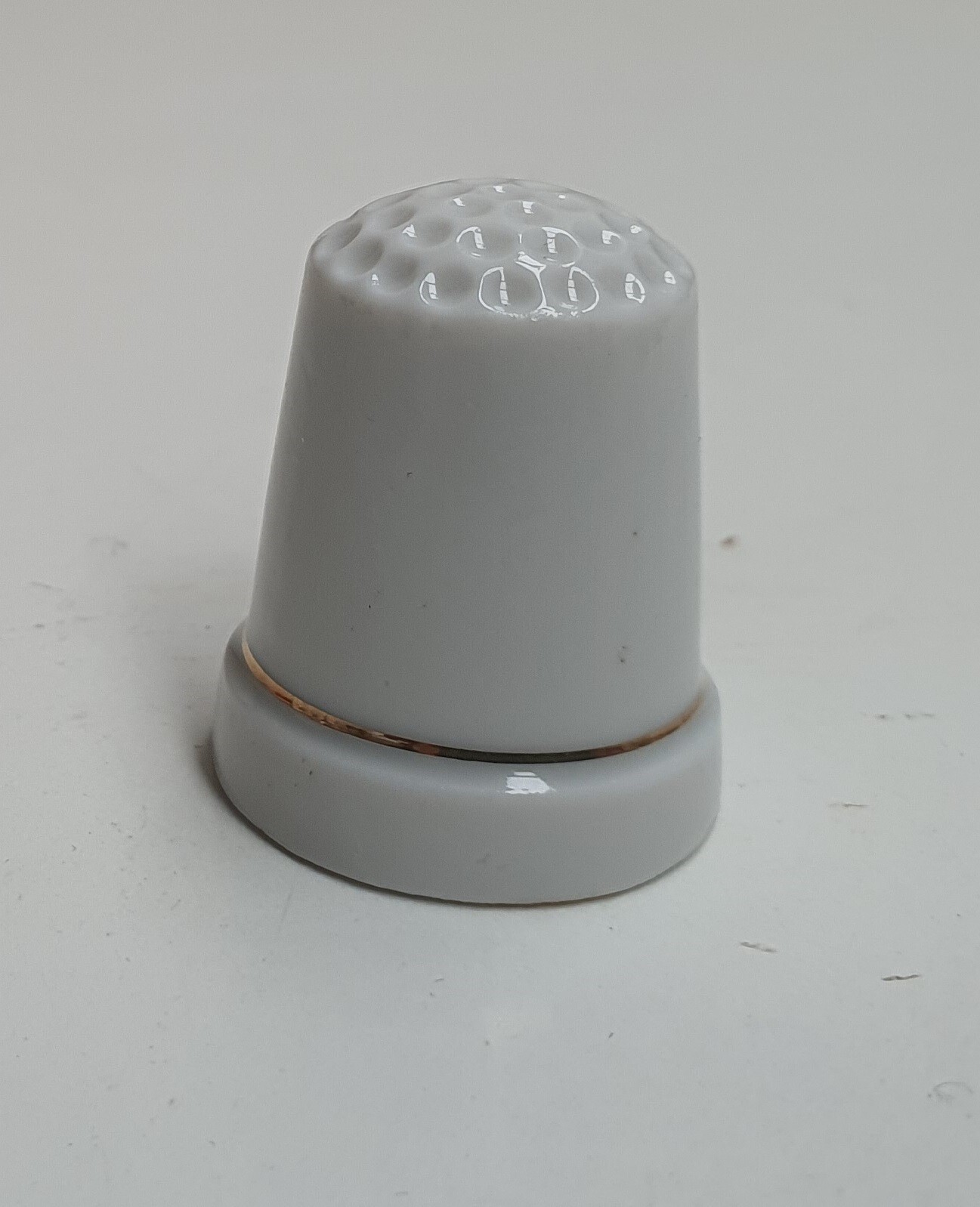 Porcelain Souvenir of Cairns Australia Thimble 3cm Tall Butterfly and Orchid