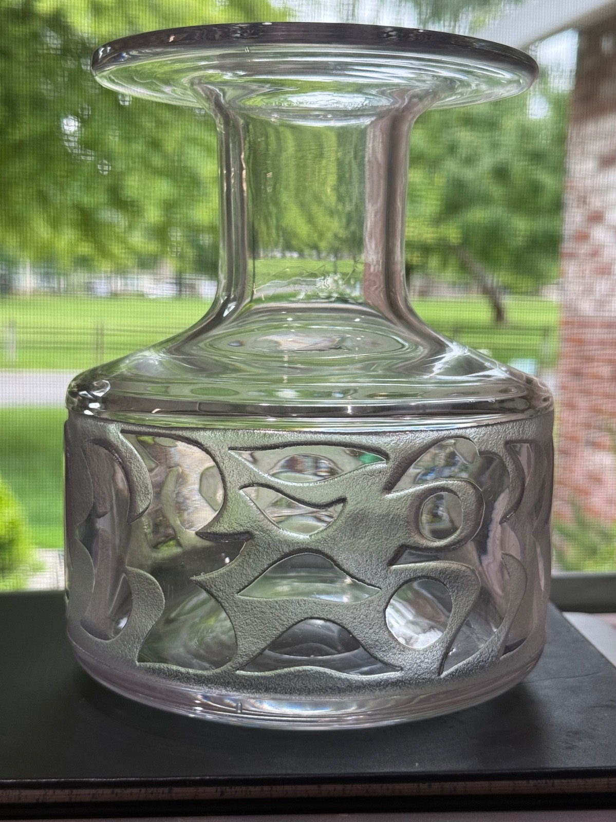 BERTIL VALLIEN KOSTA BODA AFORS UNIK 1969 SANDBLASTED JUG RARE FIND 7″