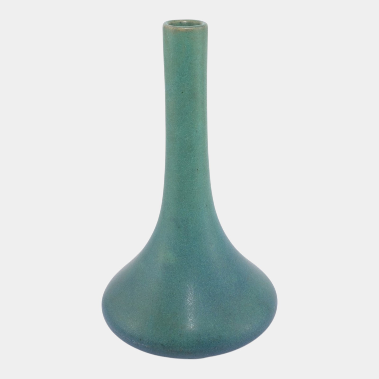 Van Briggle 1916 Arts And Crafts Pottery Blue Green Ceramic Bud Vase 418