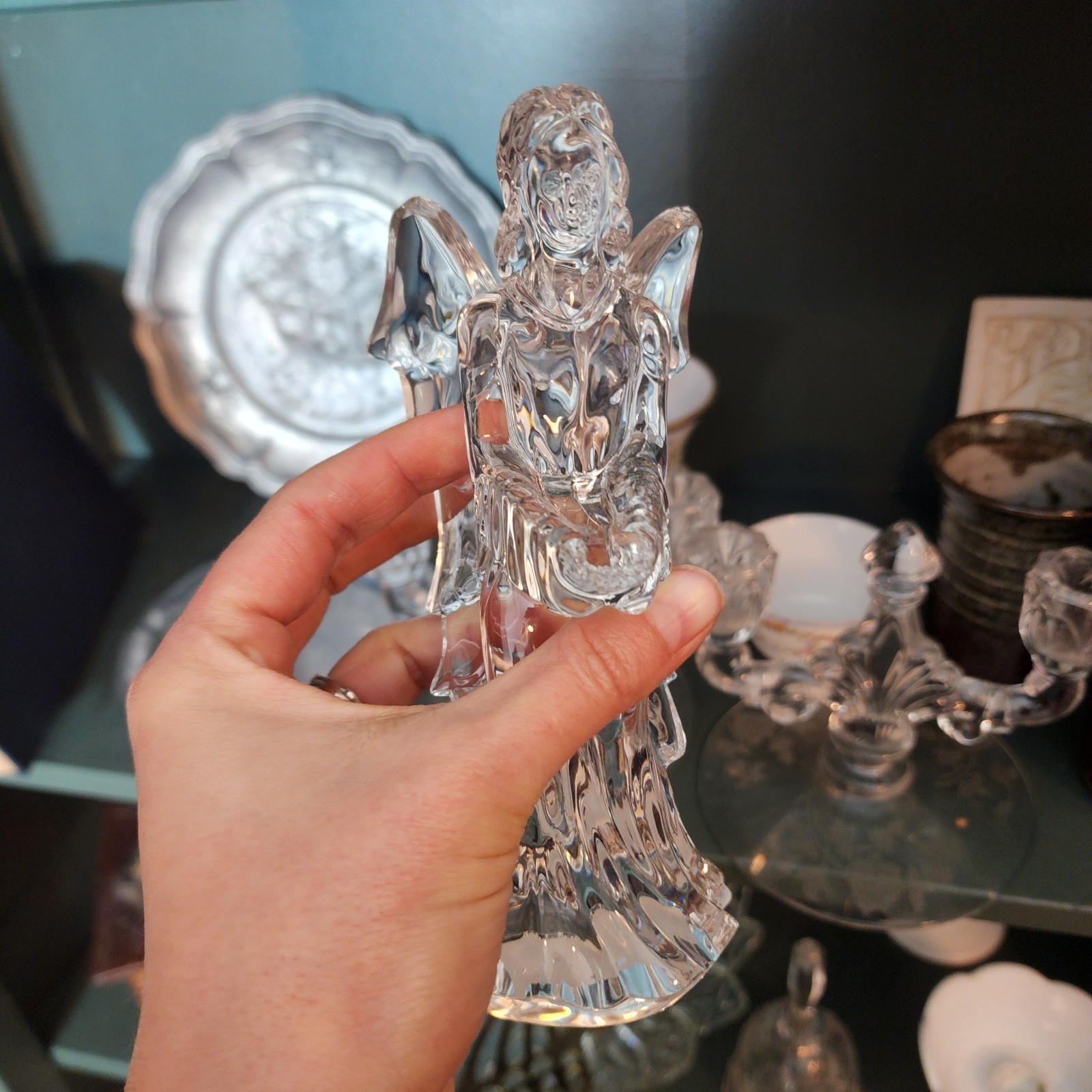 Vintage Waterford Crystal Angel of Hope 7 1/4″ Tall, Original Sticker