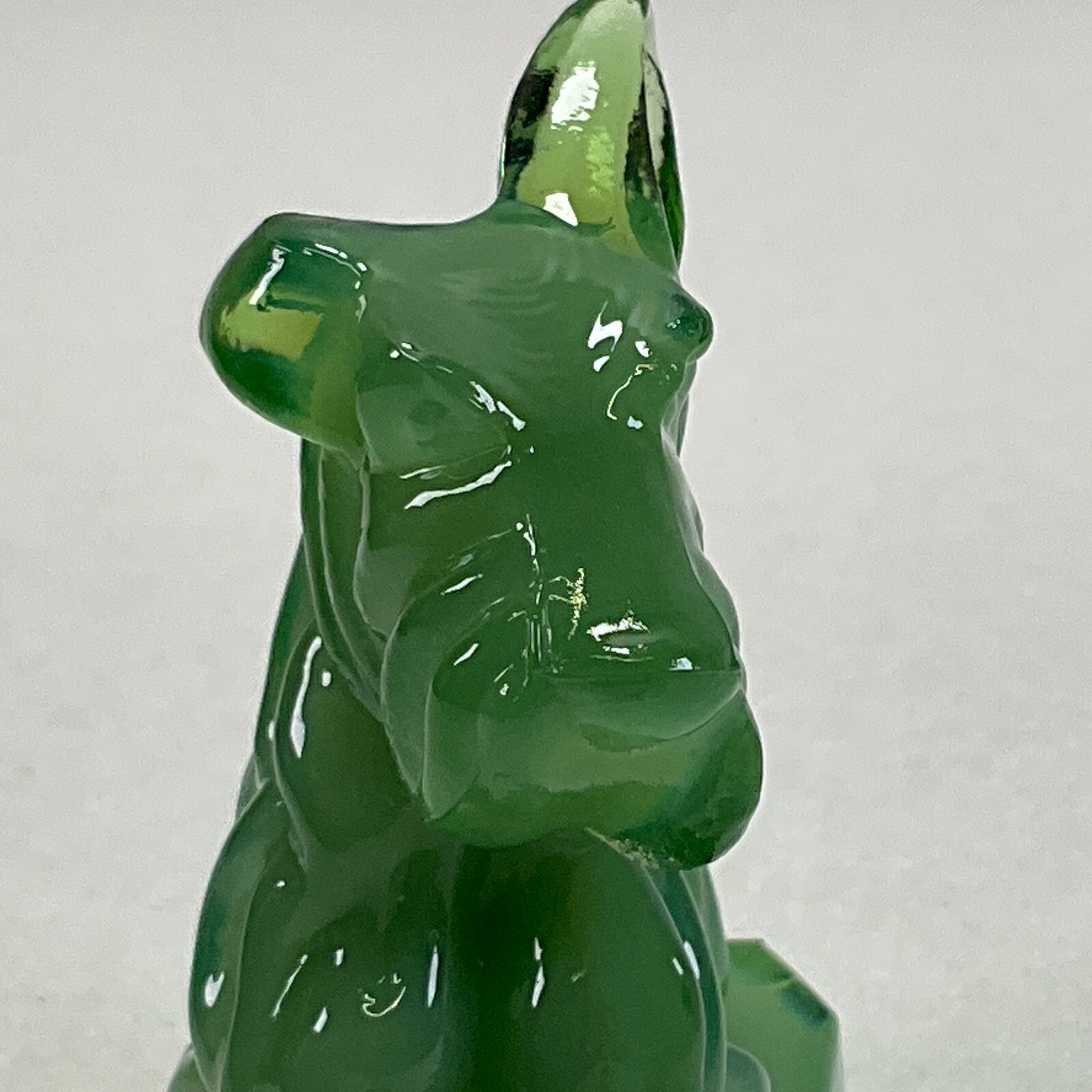 Boyd Glass JB Scottie Dog Jadeite Jade Private Issue B Diamond R