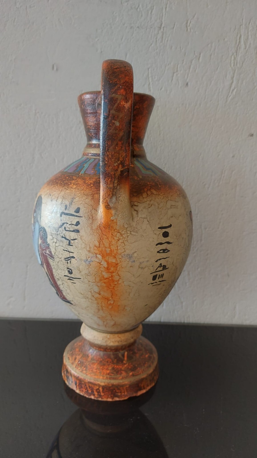 Multicoloured Greek Pottery Amphora Vase 33cm