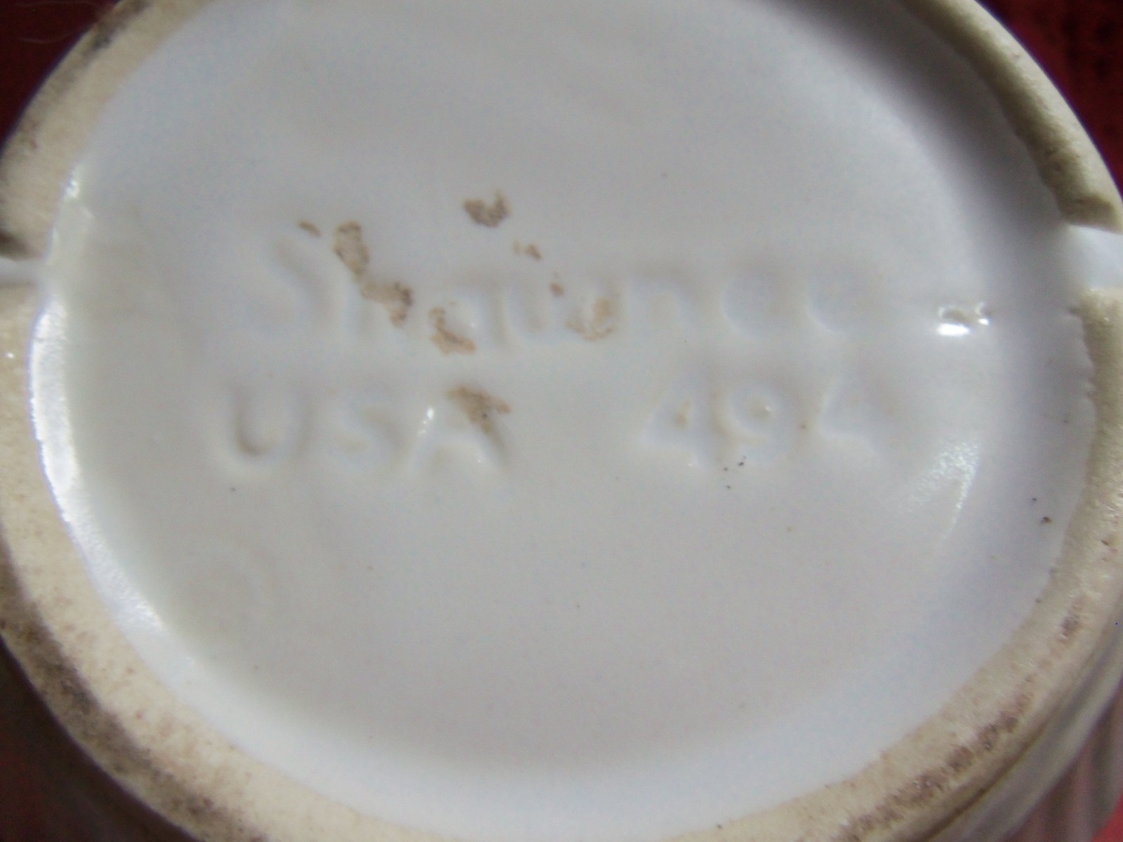 A Trio Of Vtg. Planters Attached Saucers-McCoy-Shawnee-Morton-No Chips/Cracks